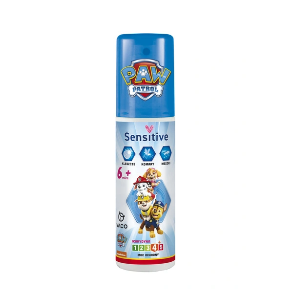 VACO Psi Patrol płyn na komary kleszcze i meszki Sensitive kids 6+ 90ml