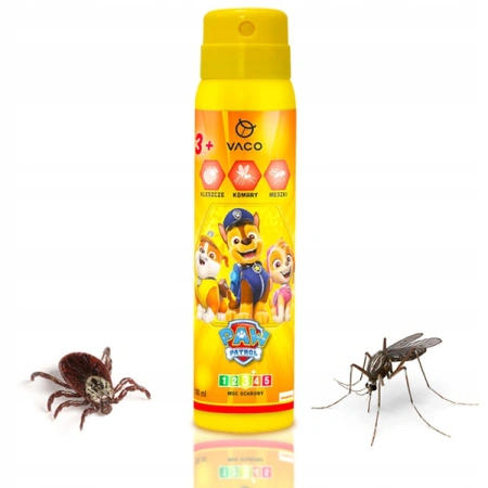 VACO Psi Patrol spray na komary kleszcze i meszki kids 3+ 100ml