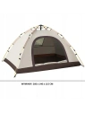 ECARLA namiot kempingowy składany 2-3 osobowy 200x140x115cm Kremowy BAL12K