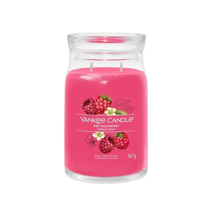 YANKEE CANDLE Signature Duża świeca w słoiku RED RASPBERRY 567g