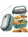 ECARLA Lunch Box śniadaniówka ze sztućcami 21x14,5x8cm Mięta PJM44M
