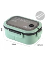 ECARLA Lunch Box śniadaniówka ze sztućcami 21x14,5x8cm Mięta PJM44M