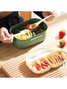 ECARLA Lunch Box śniadaniówka ze sztućcami 21x14,5x8cm Mięta PJM44M