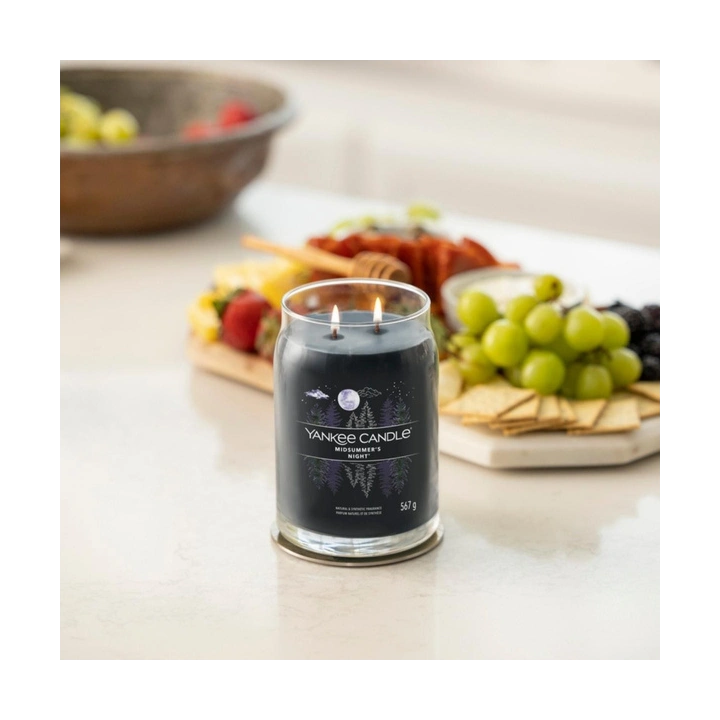 YANKEE CANDLE Signature Duża świeca w słoiku MIDSUMMER'S NIGHT 567g