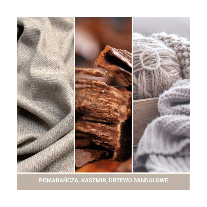 YANKEE CANDLE Signature Duża świeca w słoiku WARM CASHMERE 567g