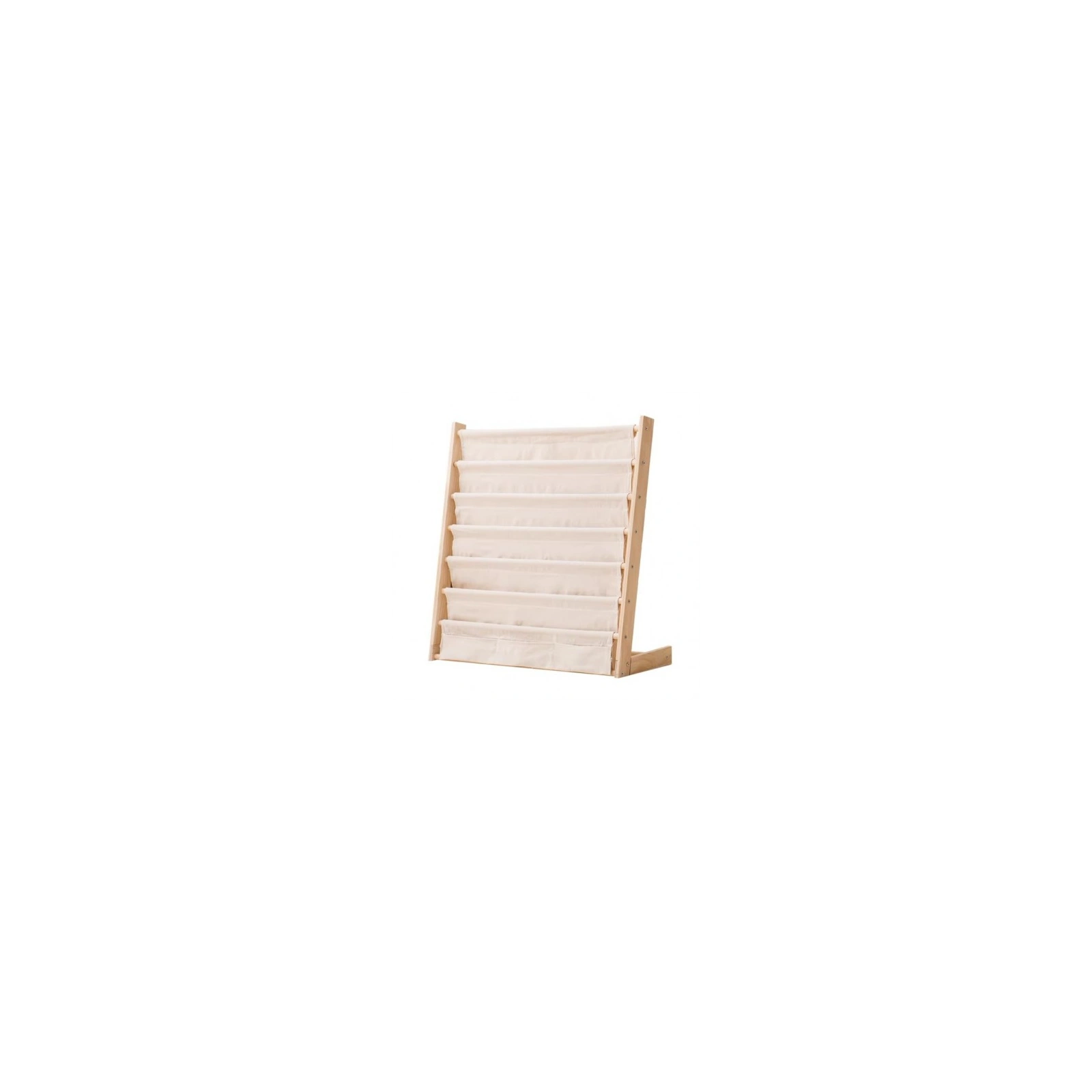 ECARLA regał organizer na książki z kieszonkami 6-poziomowy 79x60cm SZ45