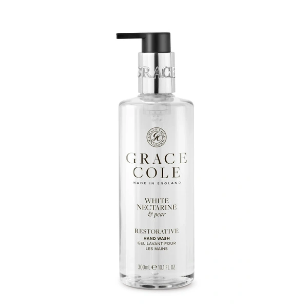 GRACE COLE White Nectarine & Pear żel do mycia rąk 300ml