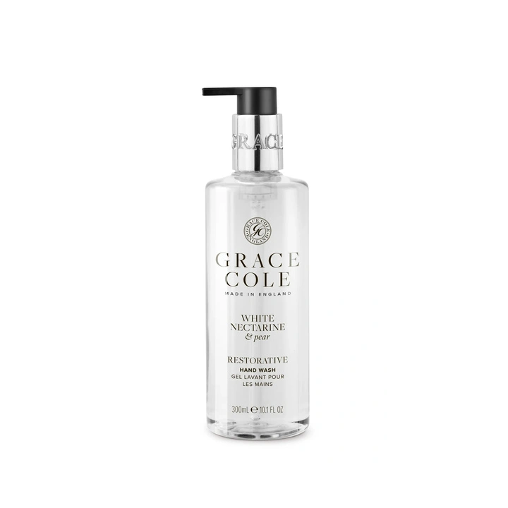 GRACE COLE White Nectarine & Pear żel do mycia rąk 300ml