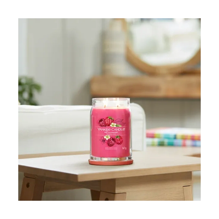 YANKEE CANDLE Signature Duża świeca w słoiku RED RASPBERRY 567g