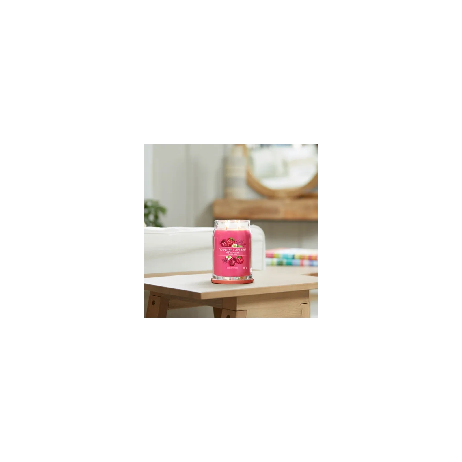 YANKEE CANDLE Signature Duża świeca w słoiku RED RASPBERRY 567g
