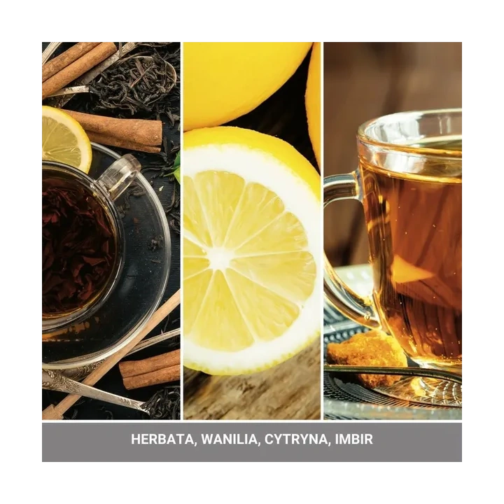 YANKEE CANDLE Signature Duża świeca w słoiku BLACK TEA & LEMON 567g