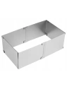 ROSSNER forma stalowa rozsuwana do ciast, tortów 15x15x10cm B2360