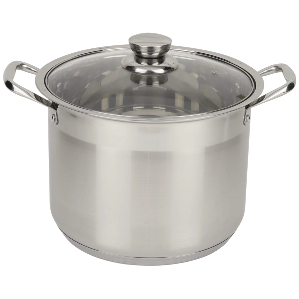 ROSSNER garnek stalowy z pokrywką INDUKCJA 8l 24cm WYSOKI MM7040
