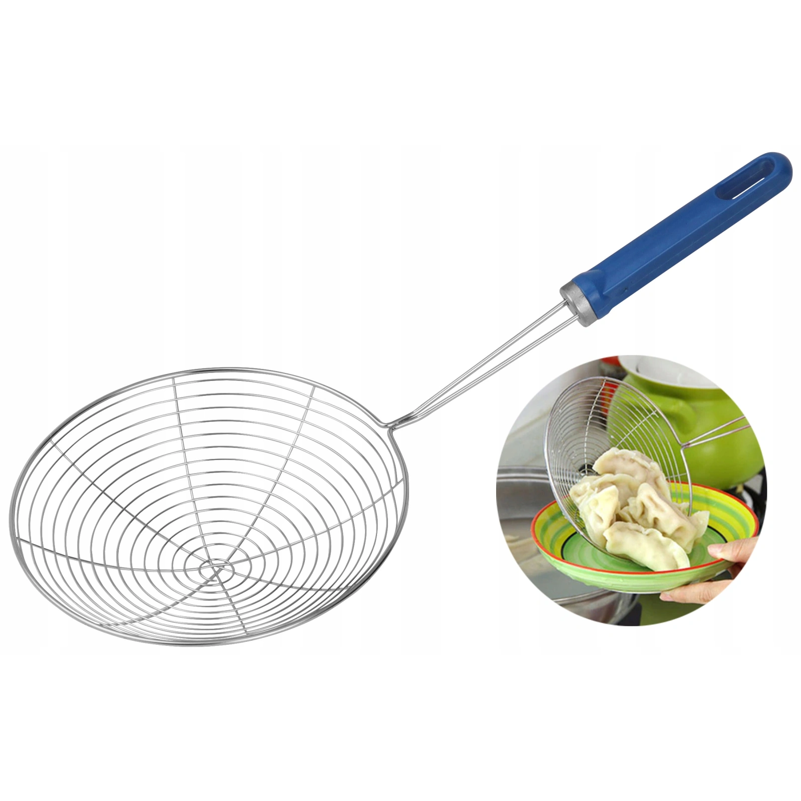 ROSSNER podbierak sitko łyżka cedzakowa, długość 16cm, śred. 15cm B1206