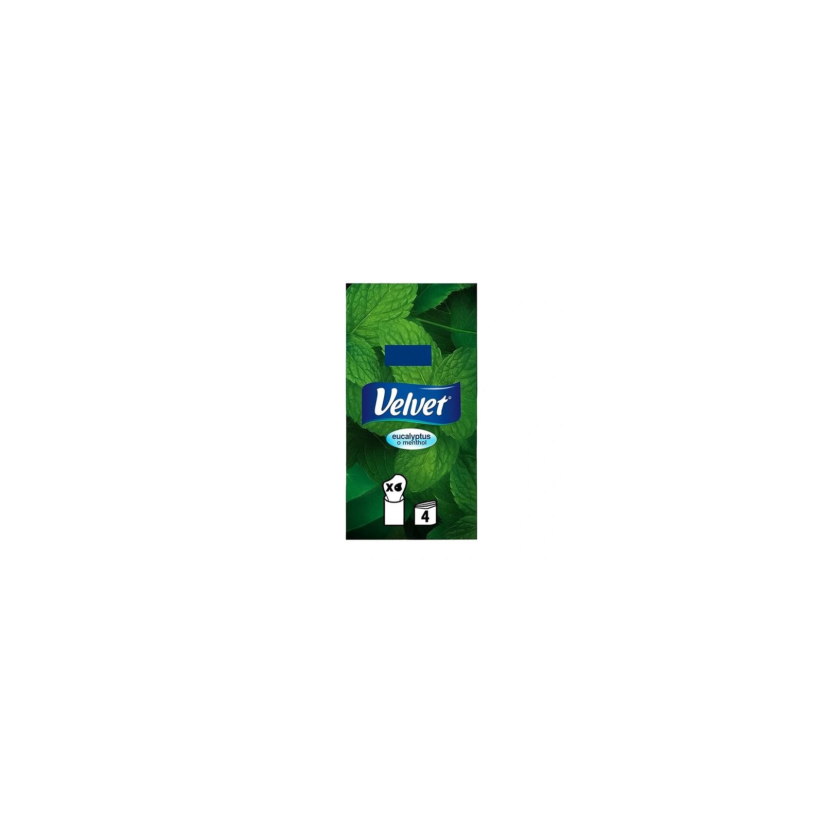 VELVET Aroma chusteczki higieniczne 4-warstwowe Eukaliptus i Mentol 1x10szt
