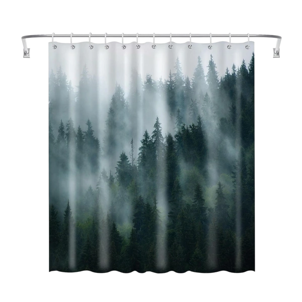 ECARLA zasłona prysznicowa łazienkowa 180x200cm 3D ZPR21