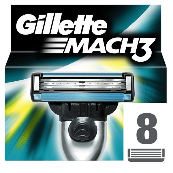 GILLETTE Mach3 wkłady 8szt
