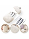 ECARLA zestaw akcesoriów do manicure w etui Kremowy AK10K