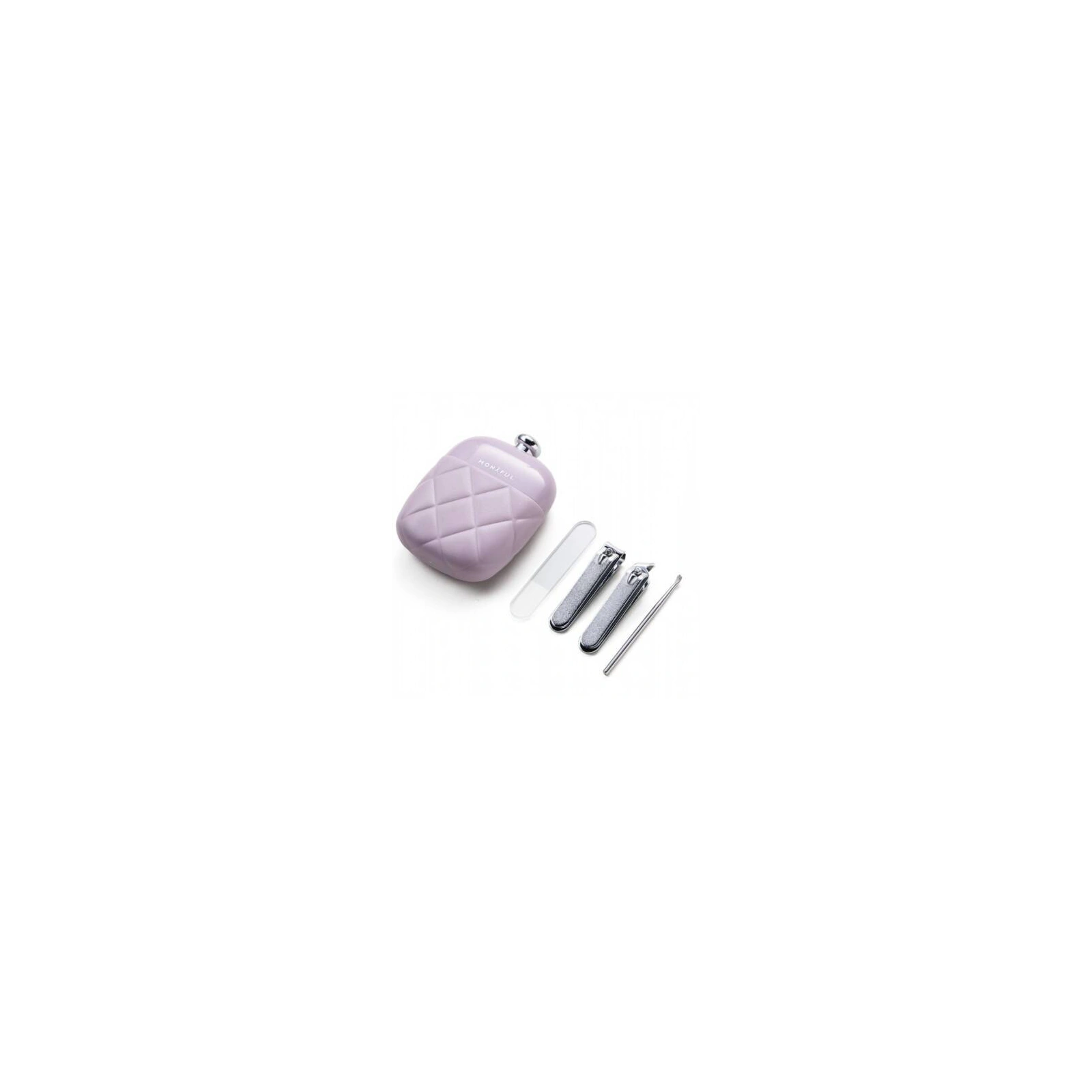 ECARLA zestaw akcesoriów do manicure w etui Kremowy AK10K
