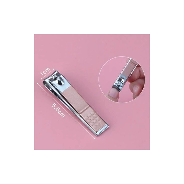 ECARLA zestaw akcesoriów do manicure w etui Różowa Świnka AK07
