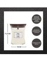 WOODWICK PlusWick średnia świeca w słoiku LINEN 275g