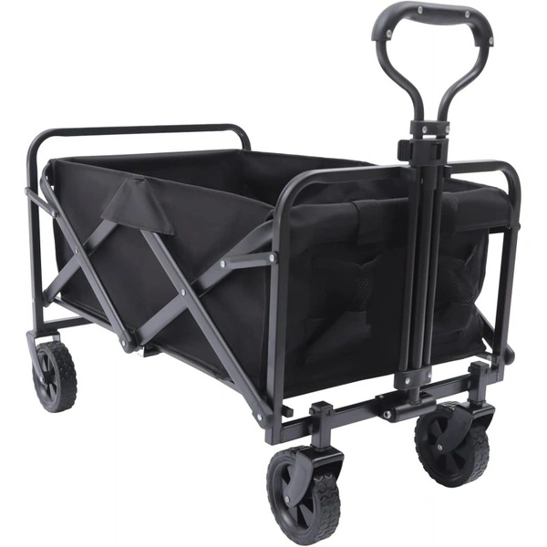 ECARLA wózek transportowy przyczepka ogrodowa 72x47x68-87cm składany metalowy AR07CZ