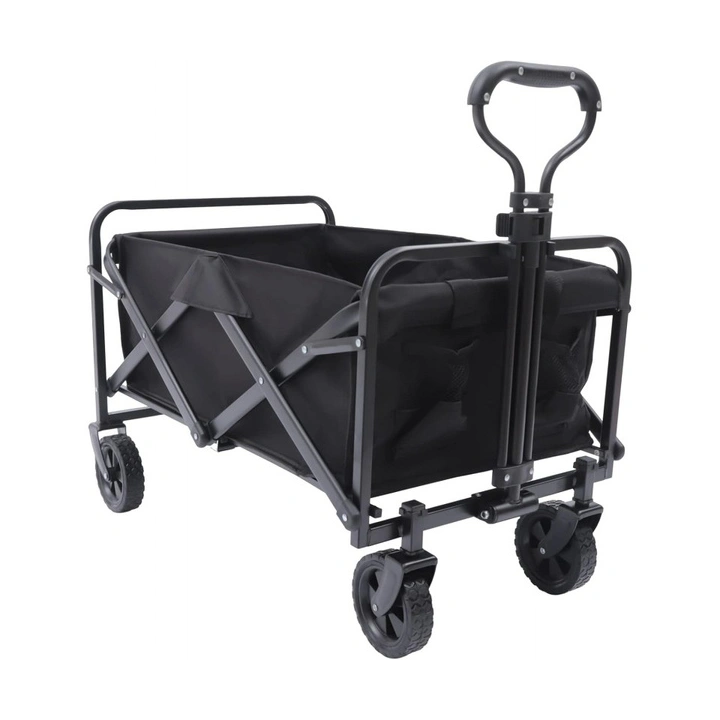ECARLA wózek transportowy przyczepka ogrodowa 72x47x68-87cm składany metalowy AR07CZ