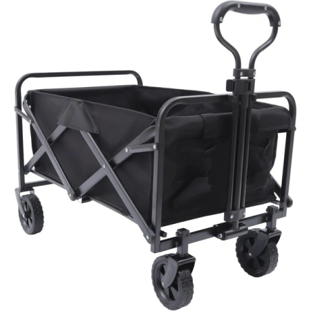 ECARLA wózek transportowy przyczepka ogrodowa 72x47x68-87cm składany metalowy AR07CZ
