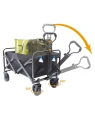 ECARLA wózek transportowy przyczepka ogrodowa 72x47x68-87cm składany metalowy AR07CZ
