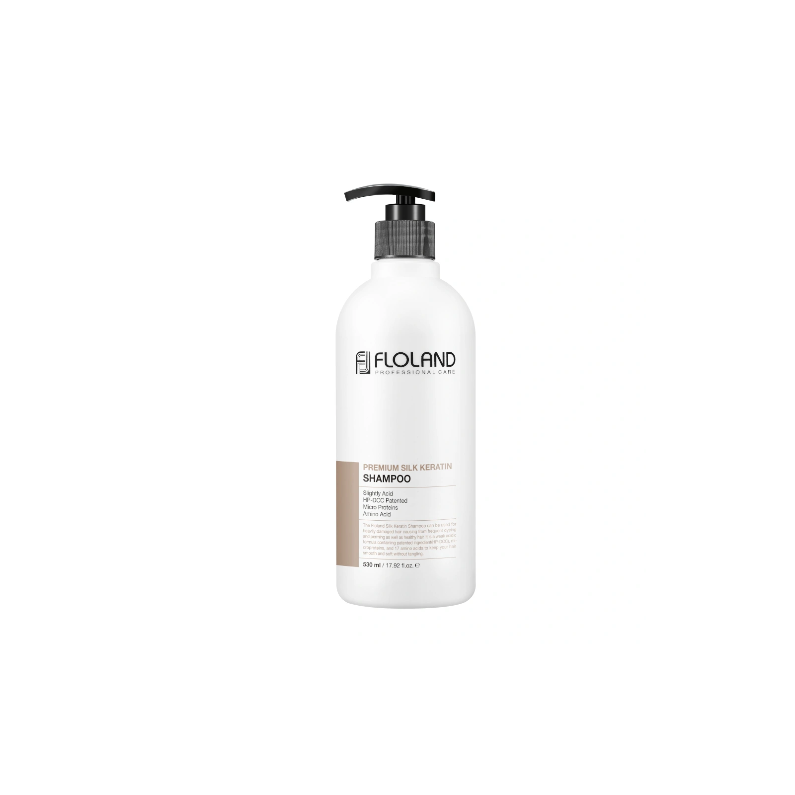 FLOLAND PROFESSIONAL Premium Silk Keratin szampon do włosów mocno zniszczonych 530ml
