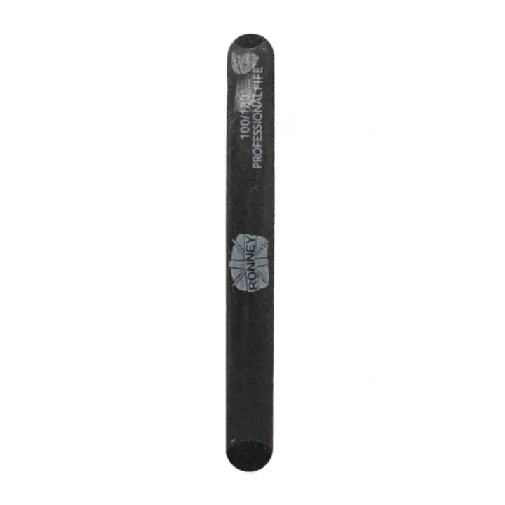 RONNEY Professional Premium Nailfile pilnik prosty 100/180 Czarny 1szt