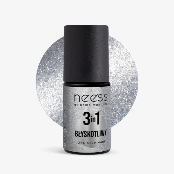 NEESS One Step Mani 3w1 lakier hybrydowy 7319 Błyskotliwy 4ml