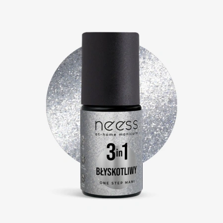 NEESS One Step Mani 3w1 lakier hybrydowy 7319 Błyskotliwy 4ml
