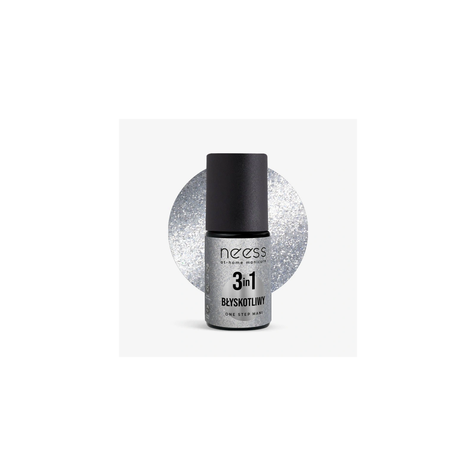 NEESS One Step Mani 3w1 lakier hybrydowy 7319 Błyskotliwy 4ml