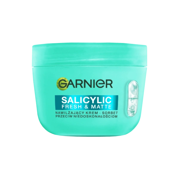 GARNIER Salicylic Fresh&matte nawilżający krem-sorbet przeciw niedoskonałościom 85ml