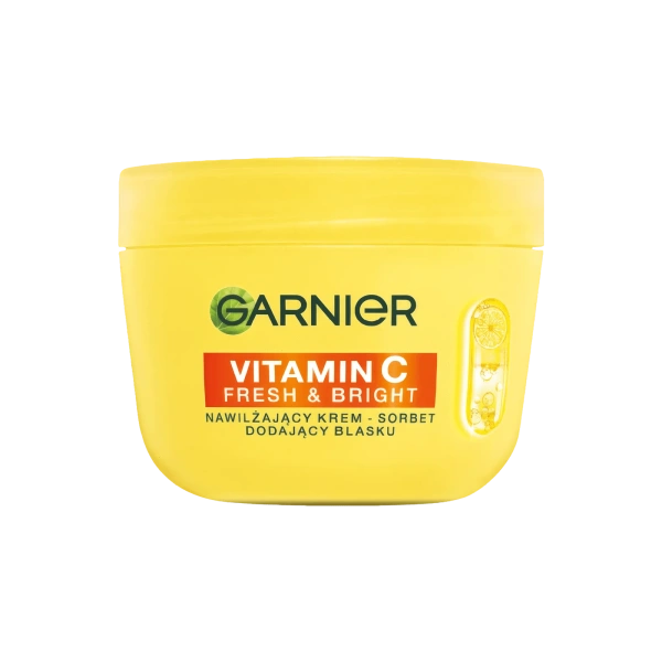 GARNIER Vitamin C Fresh&bright nawilżający krem-sorbet dodający blasku 85ml