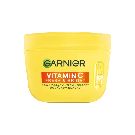 GARNIER Vitamin C Fresh&bright nawilżający krem-sorbet dodający blasku 85ml