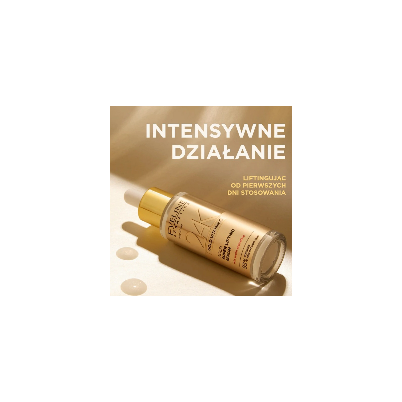 EVELINE 24K Gold Vitamin C złote super serum liftingujące 30ml