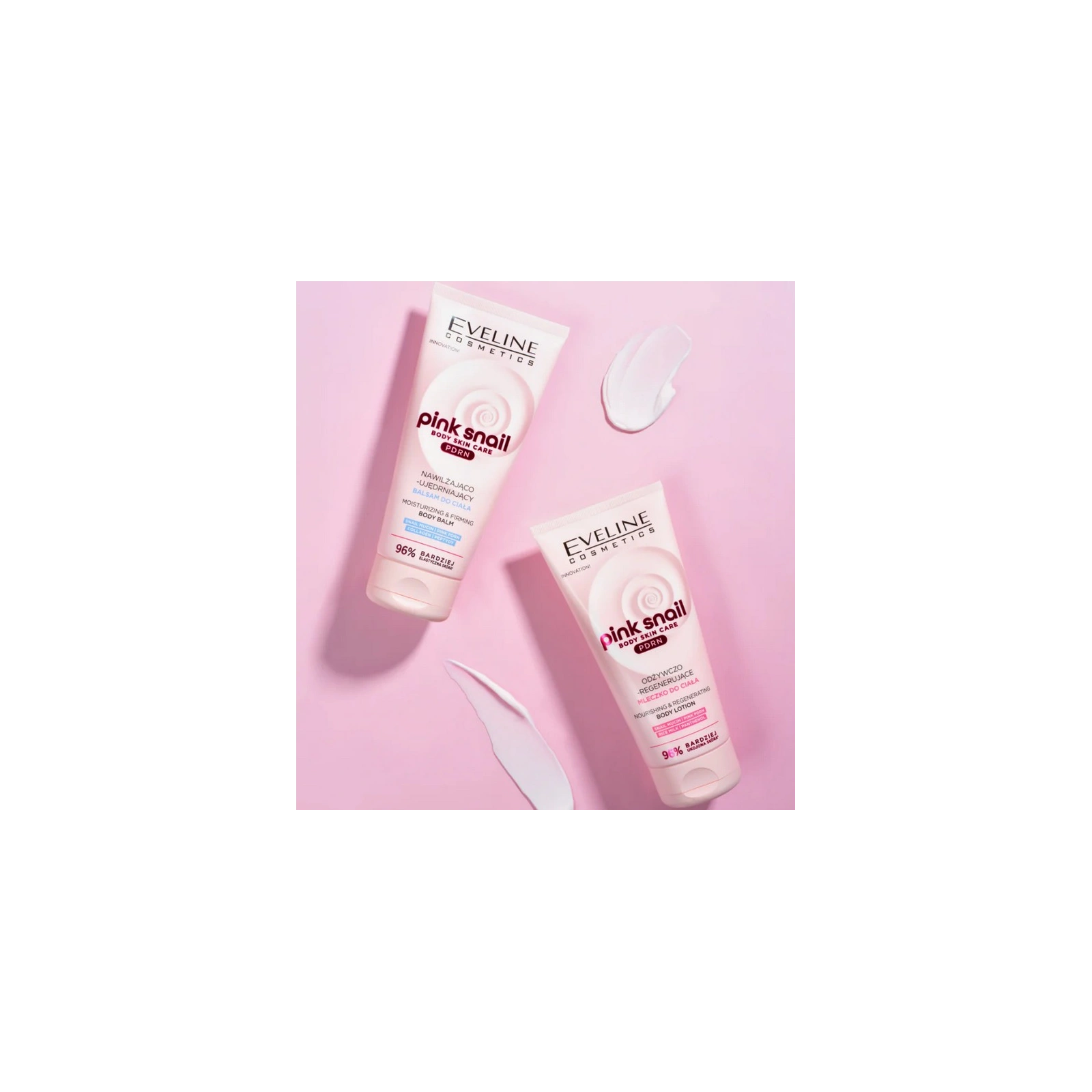 EVELINE Pink Snail Glazed Skin Effect odżywczo-regenerujące mleczko do ciała 200ml