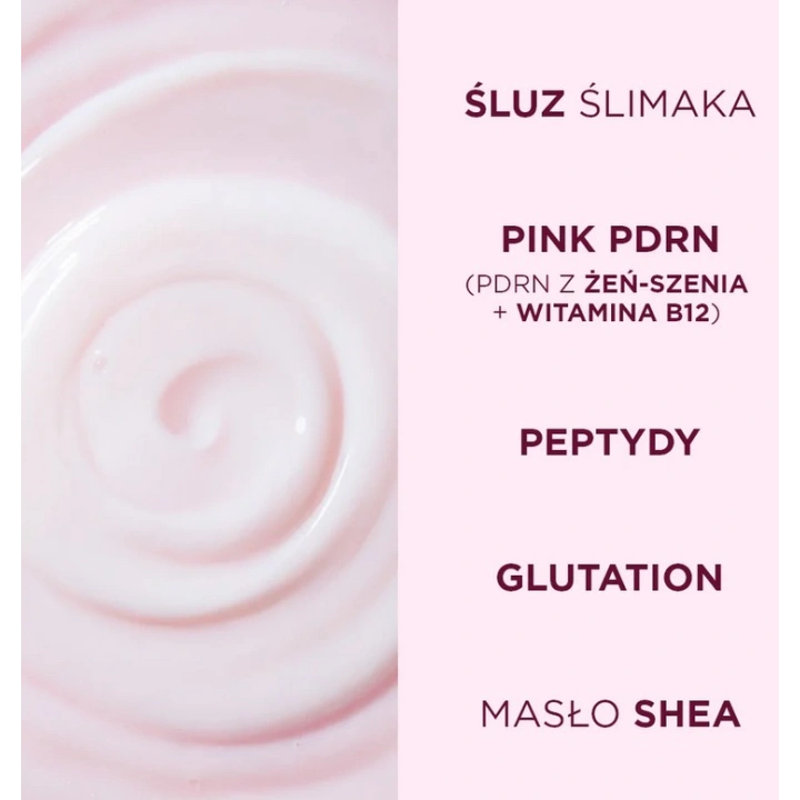 EVELINE Pink Snail Glazed Skin Effect nawilżająco-rozświetlające serum do twarzy 30ml
