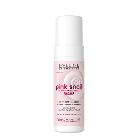 EVELINE Pink Snail Glazed Skin Effect ultradelikatna pianka do mycia twarzy 150ml