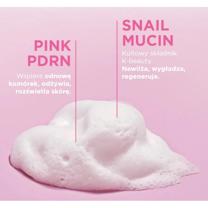 EVELINE Pink Snail Glazed Skin Effect ultradelikatna pianka do mycia twarzy 150ml