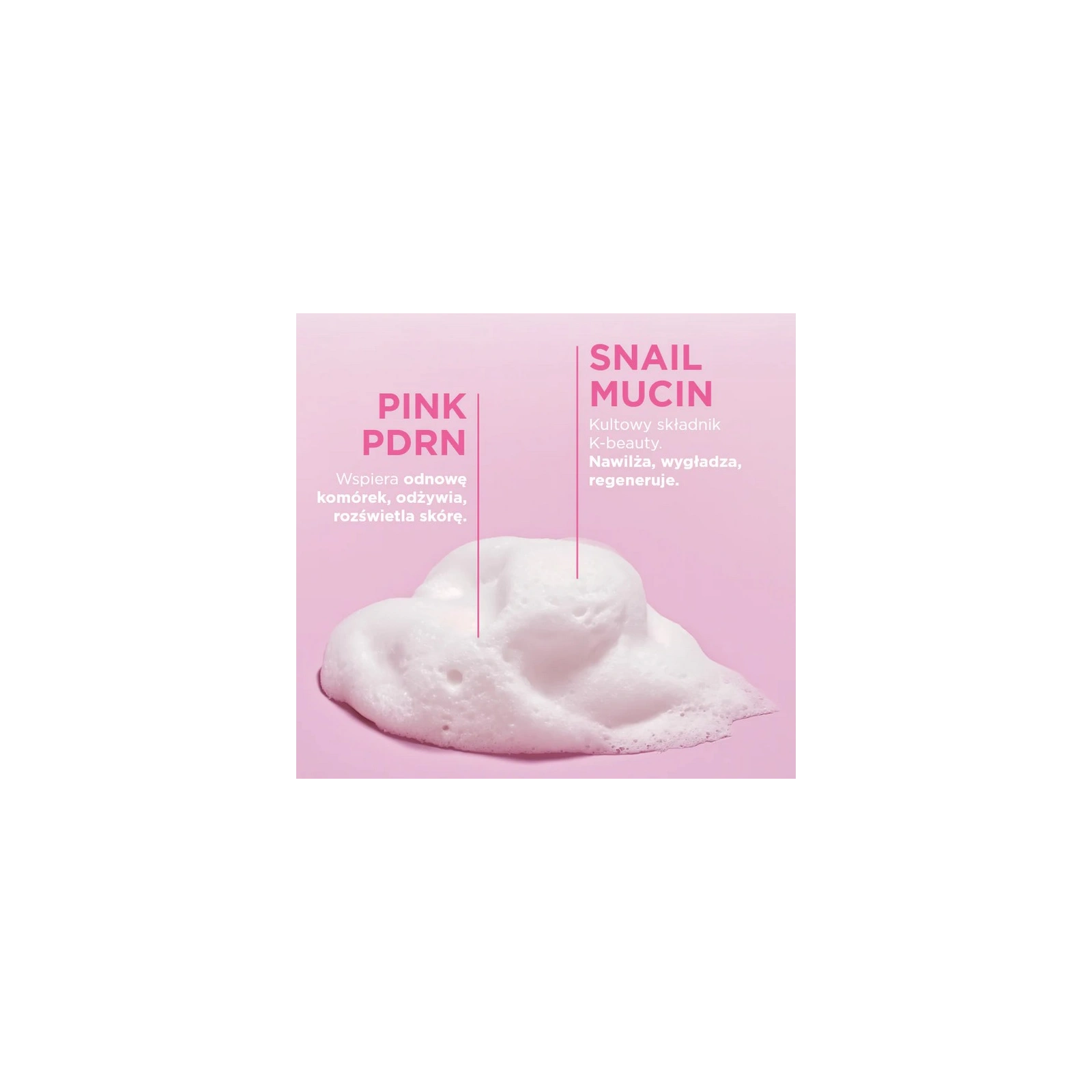 EVELINE Pink Snail Glazed Skin Effect ultradelikatna pianka do mycia twarzy 150ml