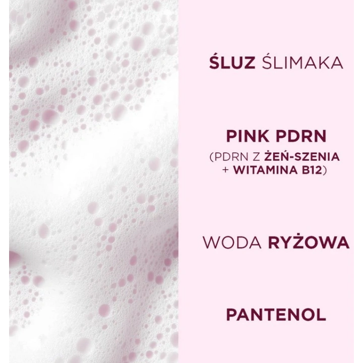 EVELINE Pink Snail Glazed Skin Effect ultradelikatna pianka do mycia twarzy 150ml