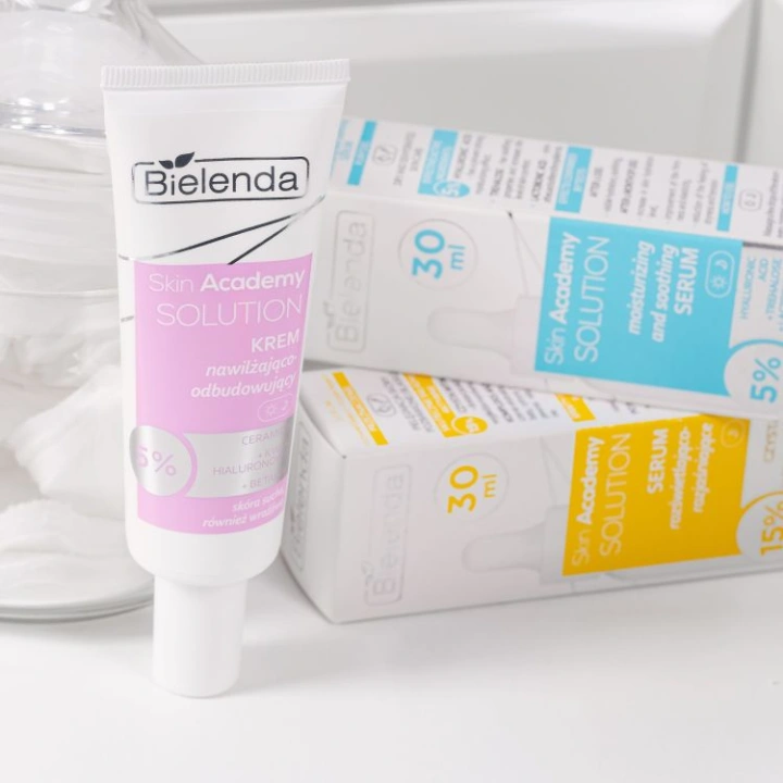 BIELENDA Skin Academy Solution krem do twarzy nawilżająco-odbudowujący 50ml