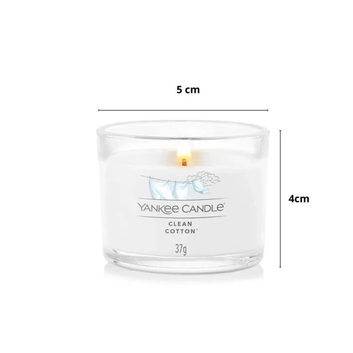 YANKEE CANDLE Signature Mini świeca w słoiku CLEAN COTTON 37g 