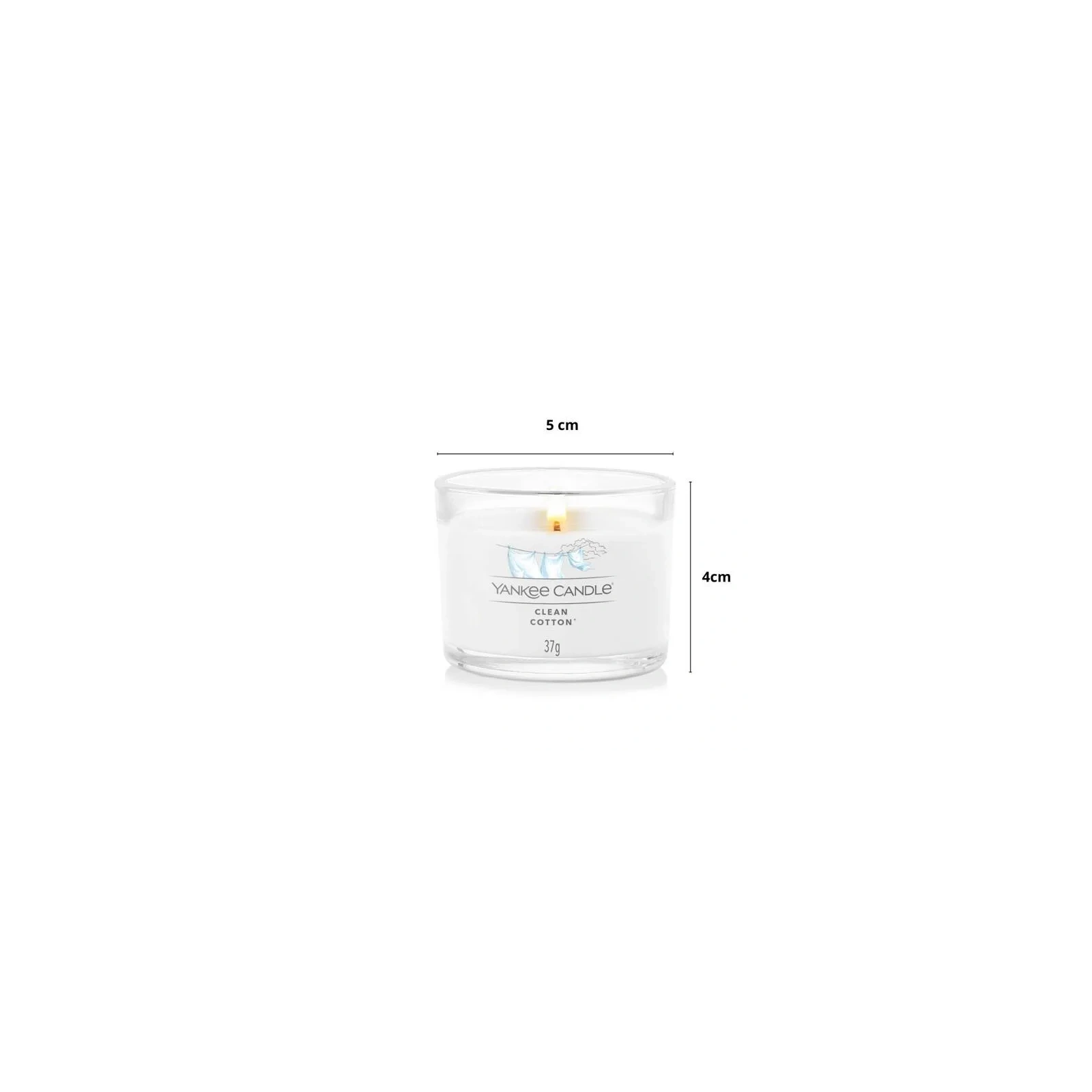 YANKEE CANDLE Signature Mini świeca w słoiku CLEAN COTTON 37g 