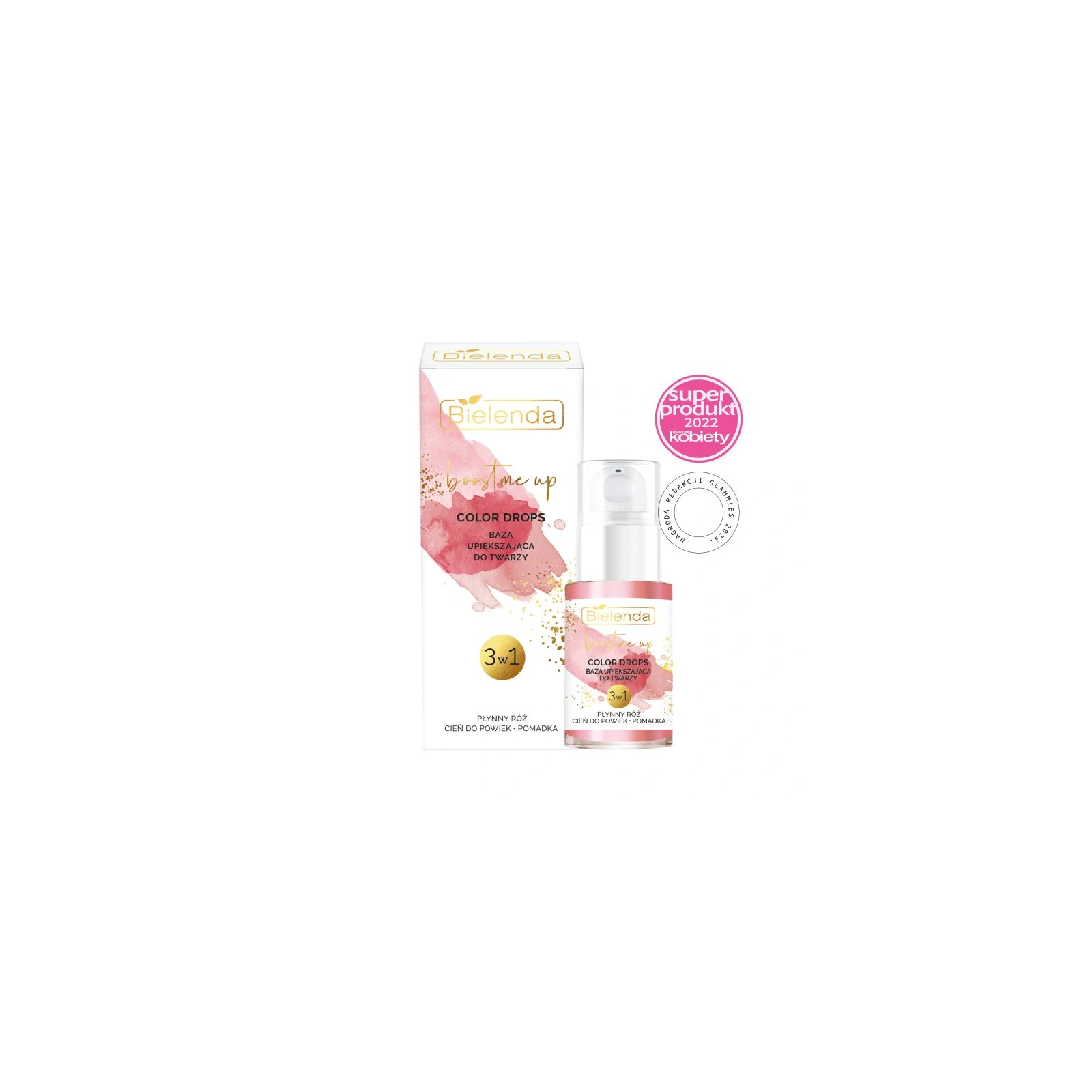 BIELENDA Boost Me Up baza do twarzy upiększająca 3w1 15ml