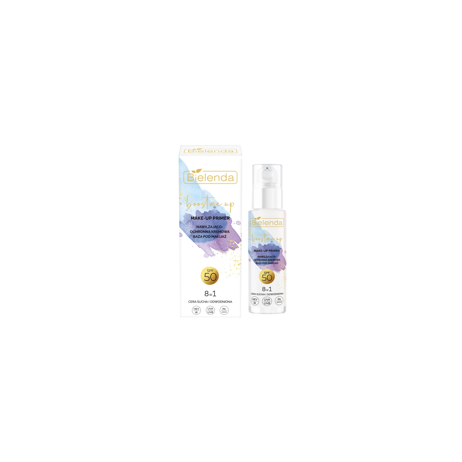 BIELENDA Boost Me Up baza pod makijaż 8w1 nawilżająco-ochronna SPF50 30ml