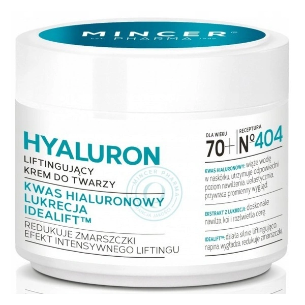 MINCER PHARMA Hyaluron liftingujący krem do twarzy 70+ 50ml
